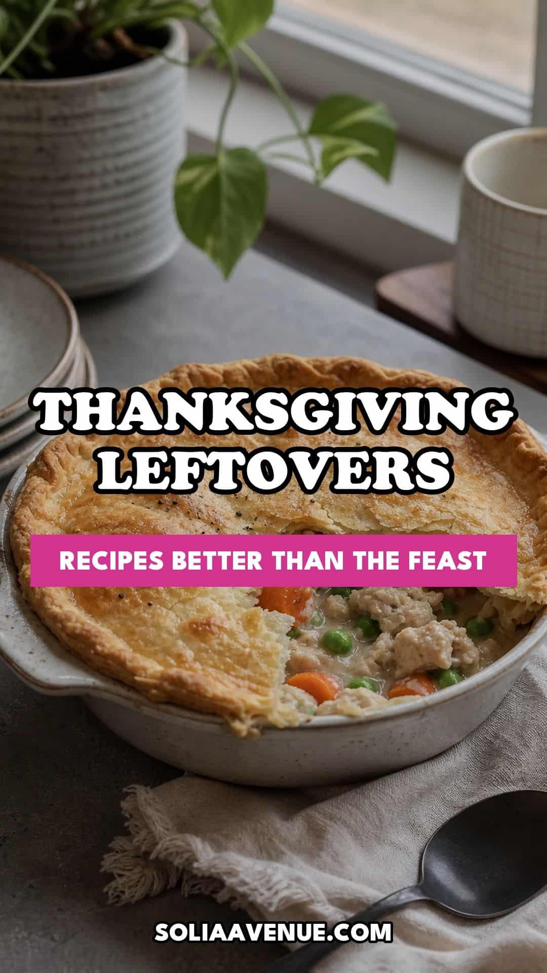 Pinterest pin for Top 17 Thanksgiving Leftover Recipes That Are Better Than the Feast from Solia Avenue.