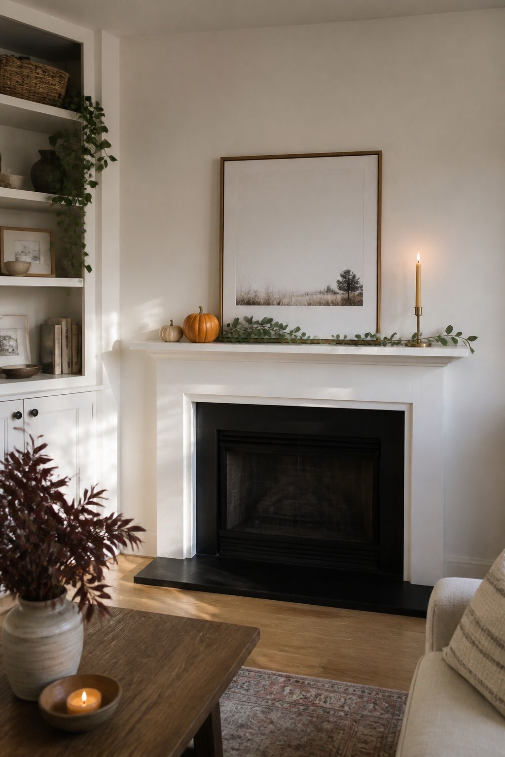 Edit Ruthlessly Before Stepping Back small apartment idea for Top 16 Thanksgiving Mantle Decor Ideas for Small Spaces.