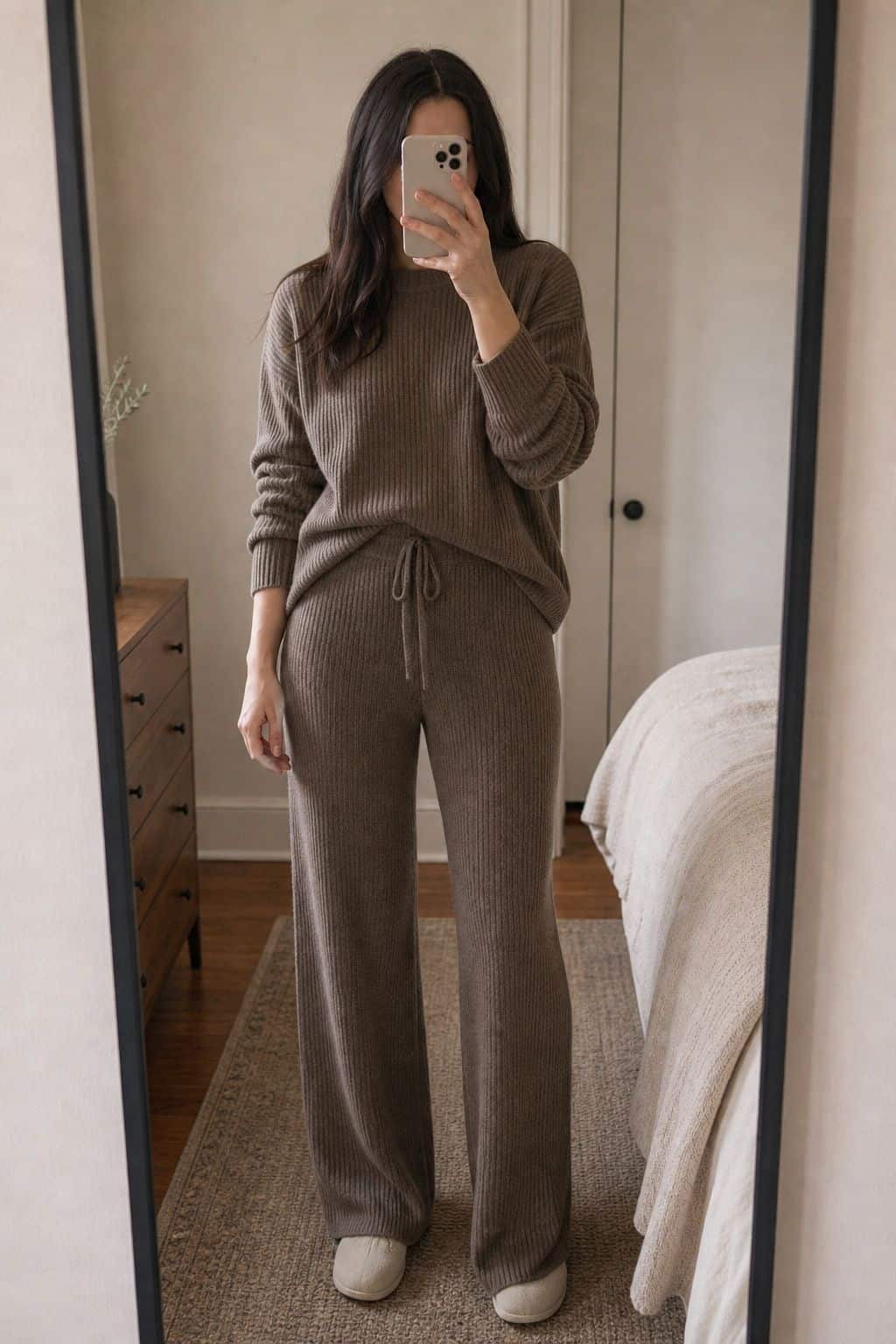 Try Sweater Pants for Ultimate Comfort small apartment idea for Top 17 Thanksgiving Outfit Ideas for Women That Mix Cozy and Chic.