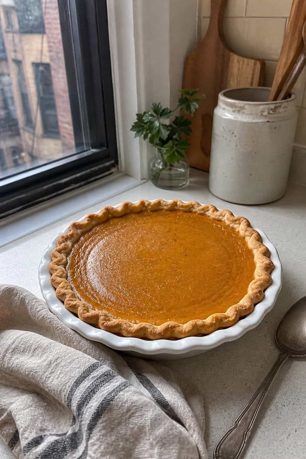 Brown Butter Pumpkin Pie small apartment idea for Top 17 Thanksgiving Pie Ideas for a Beautiful Dessert Table.