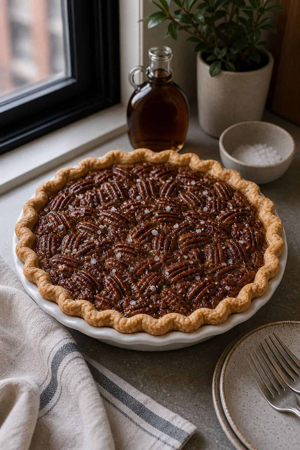 Salted Maple Pecan Pie small apartment idea for Top 17 Thanksgiving Pie Ideas for a Beautiful Dessert Table.