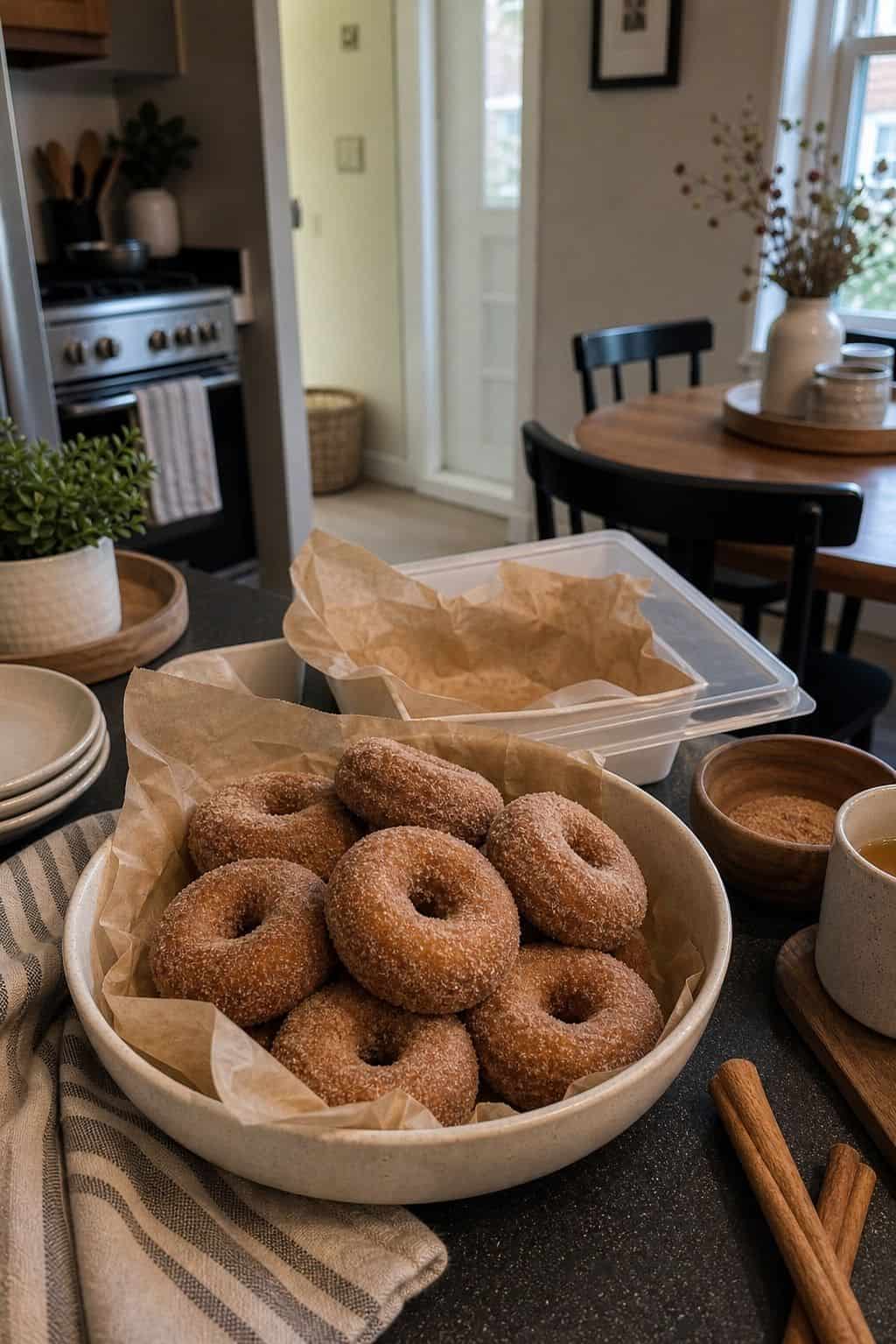 Apple Cider Donuts small apartment idea for Top 17 Thanksgiving Potluck Ideas That Travel Beautifully.
