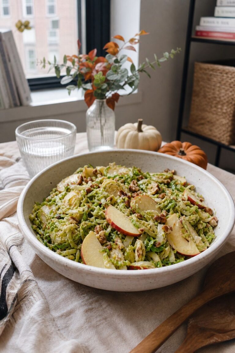 Shaved Brussels Sprouts and Apple Salad small apartment idea for Top 17 Thanksgiving Salad Ideas for a Fresh Holiday Plate.