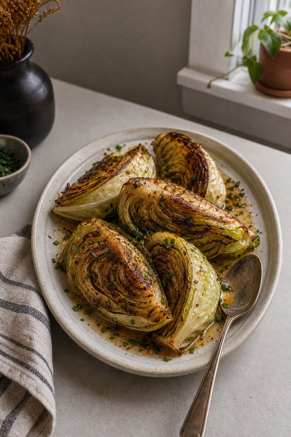 Charred Cabbage Wedges with Brown Butter small apartment idea for Top 18 Thanksgiving Side Dish Ideas to Round Out the Plate.