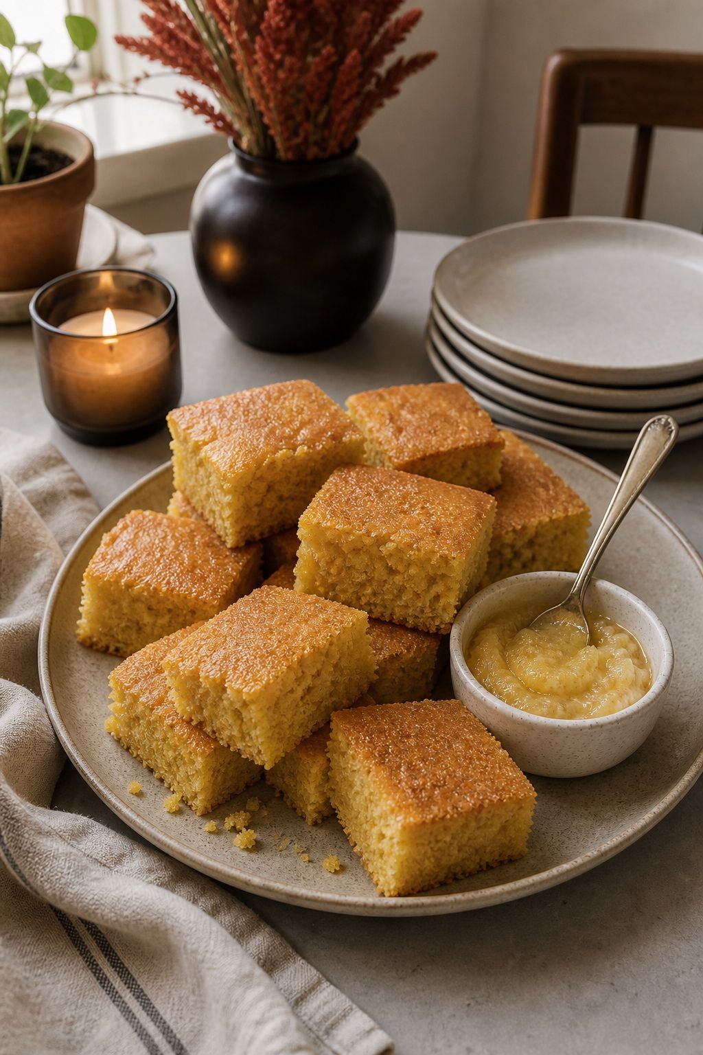 Cornbread with Honey Butter small apartment idea for Top 18 Thanksgiving Side Dish Ideas to Round Out the Plate.