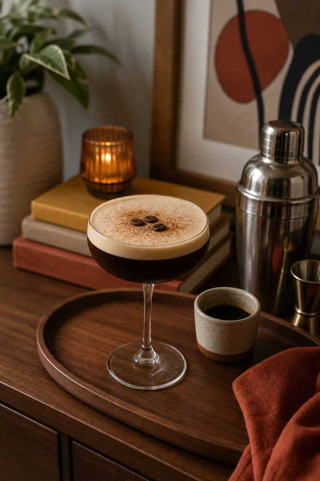 Pumpkin spice espresso martini for Friendsgiving