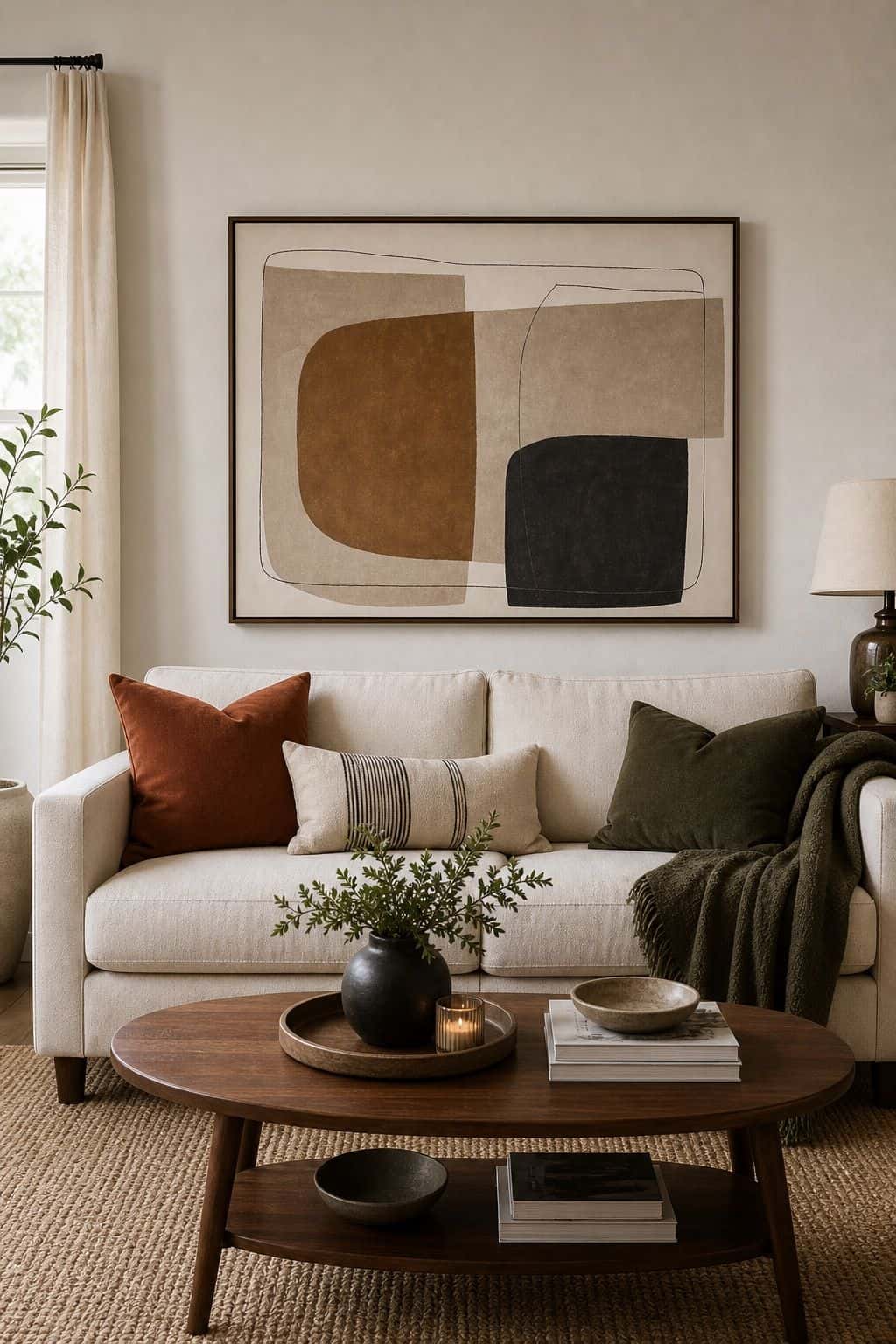 Avoid Common Above-Couch Mistakes above couch living room wall decor idea