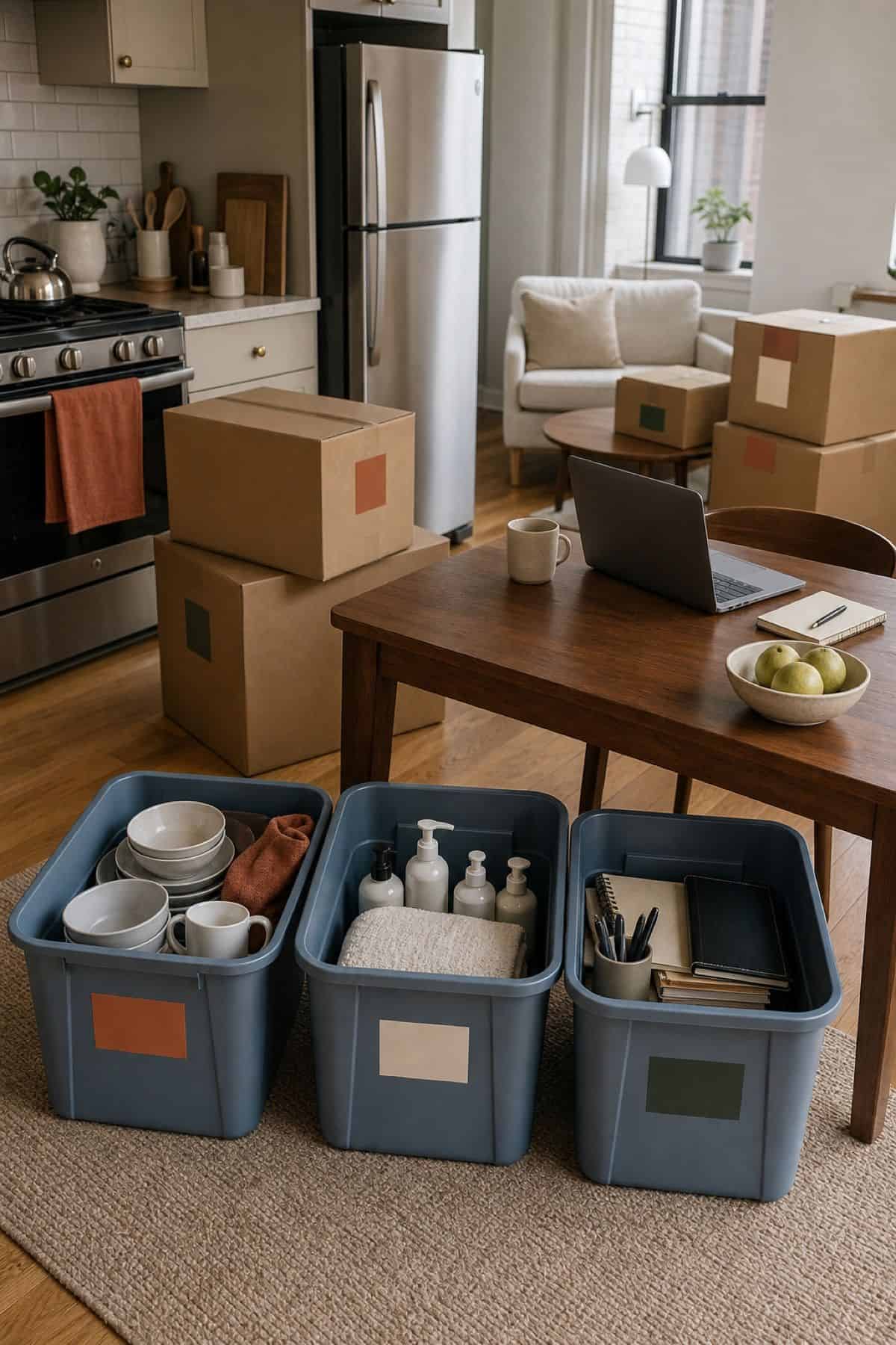 Priority unpacking zones for a calmer first week