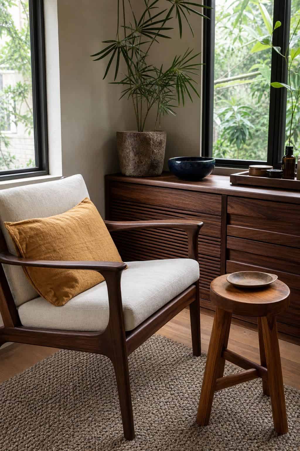 Solid Wood Picks That Survive Humidity sunroom furniture idea for small spaces