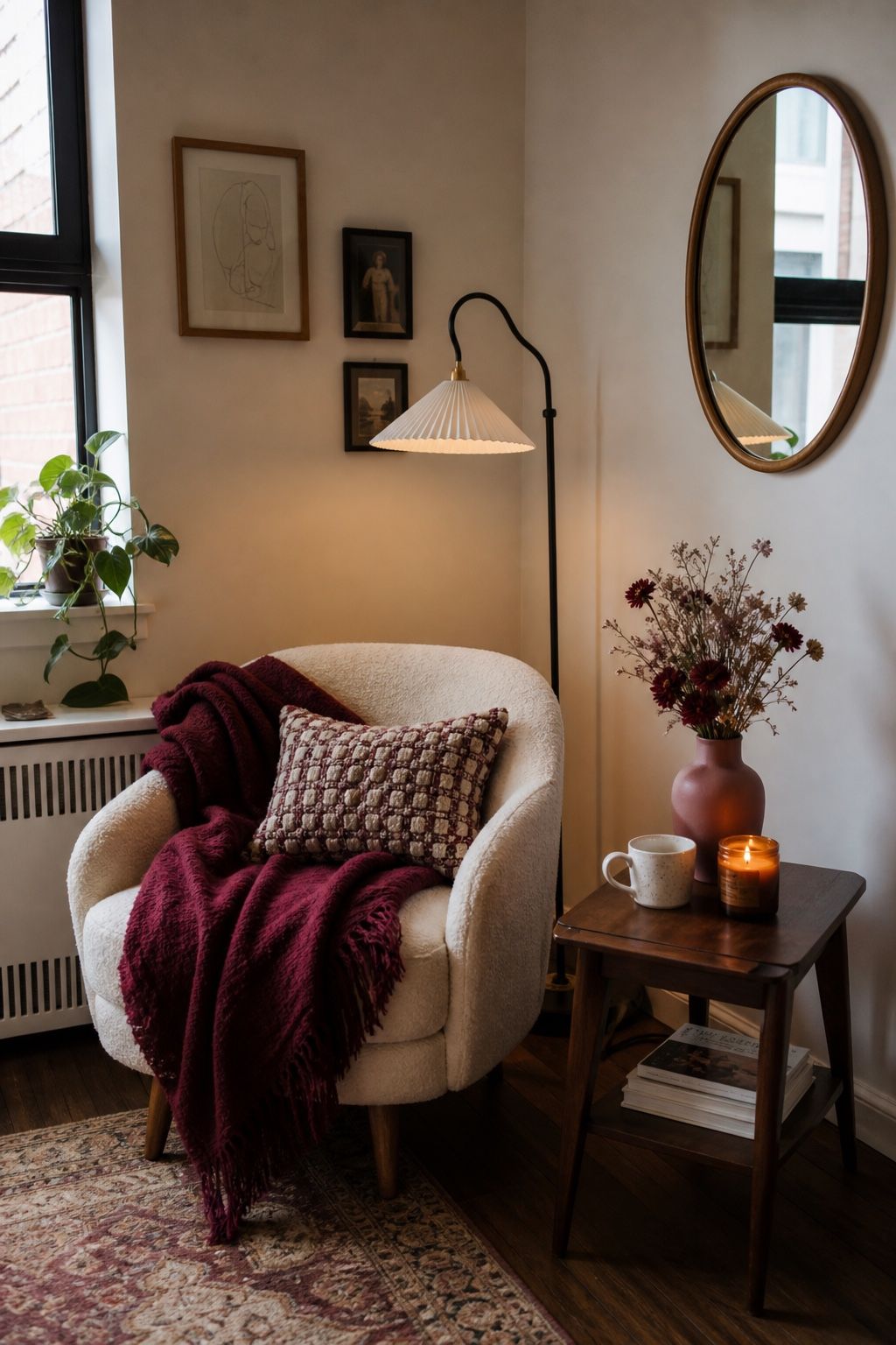 17. Style a Reading or Coffee Nook - Valentines Day decorating ideas for a cozy romantic home