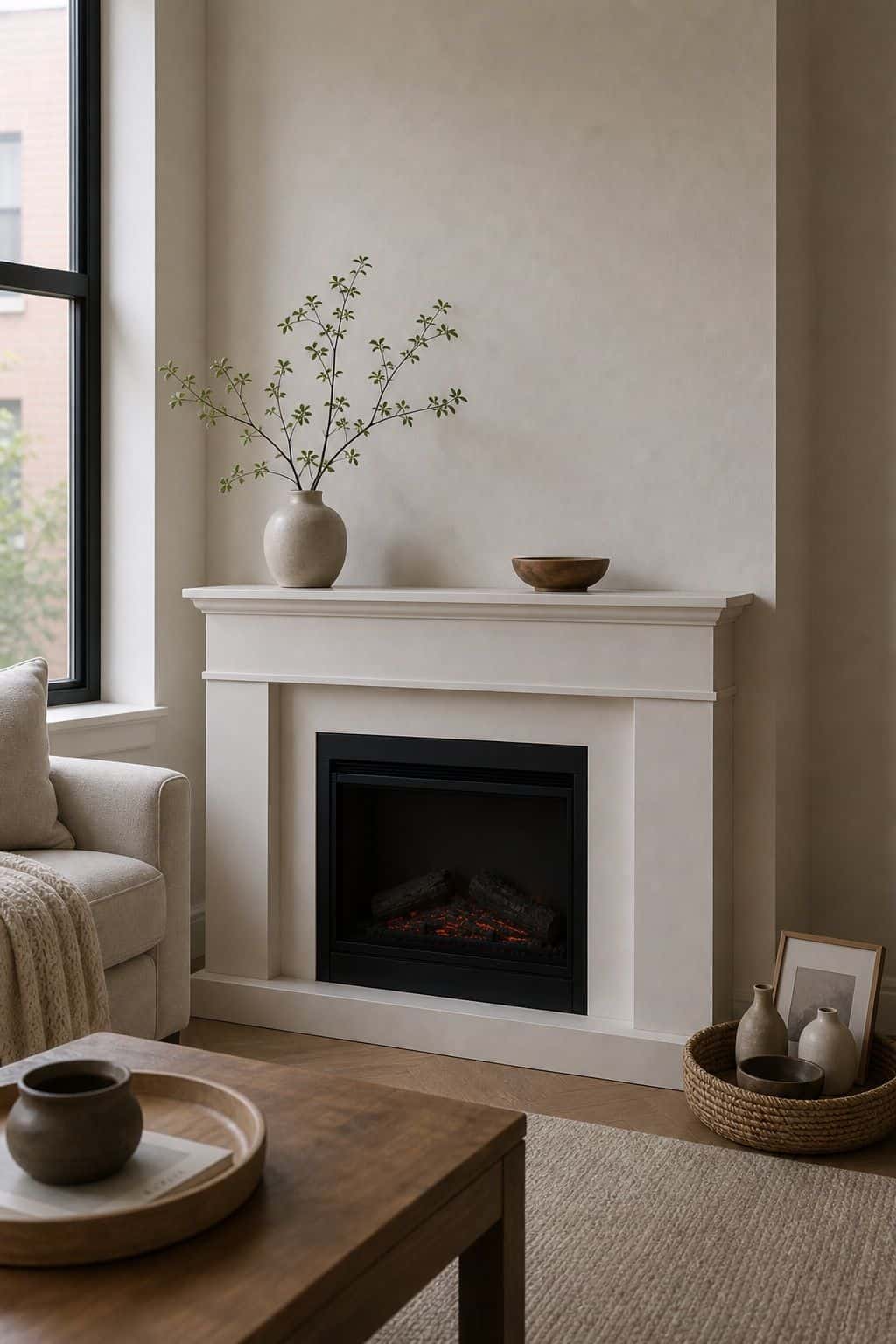 Edit Regularly to Keep It Calm small apartment idea for Top 17 Zen Fireplace Mantel Home Decor Ideas for Small Spaces.