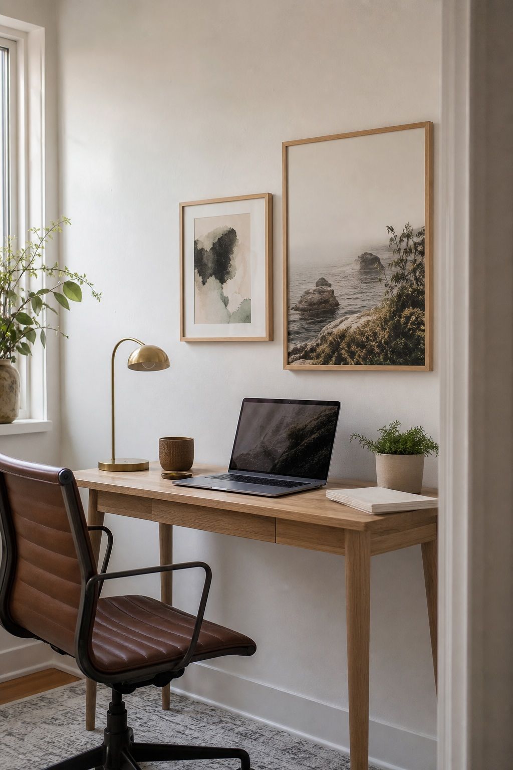 Choose One or Two Pieces of Meaningful Art small apartment idea for Top 16 Zen Home Office Decor Ideas for Small Apartments.