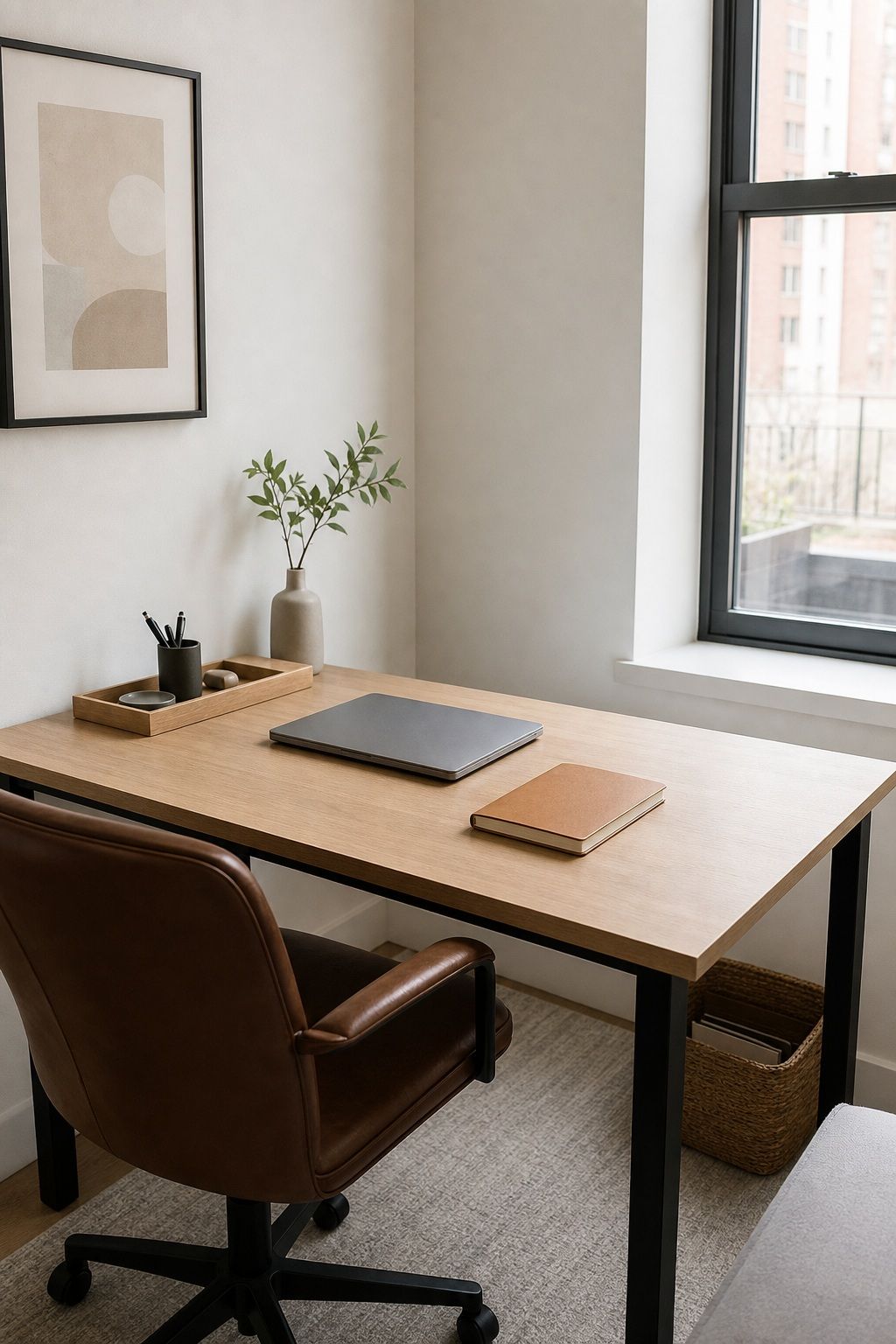 Edit Ruthlessly and Keep It That Way small apartment idea for Top 16 Zen Home Office Decor Ideas for Small Apartments.