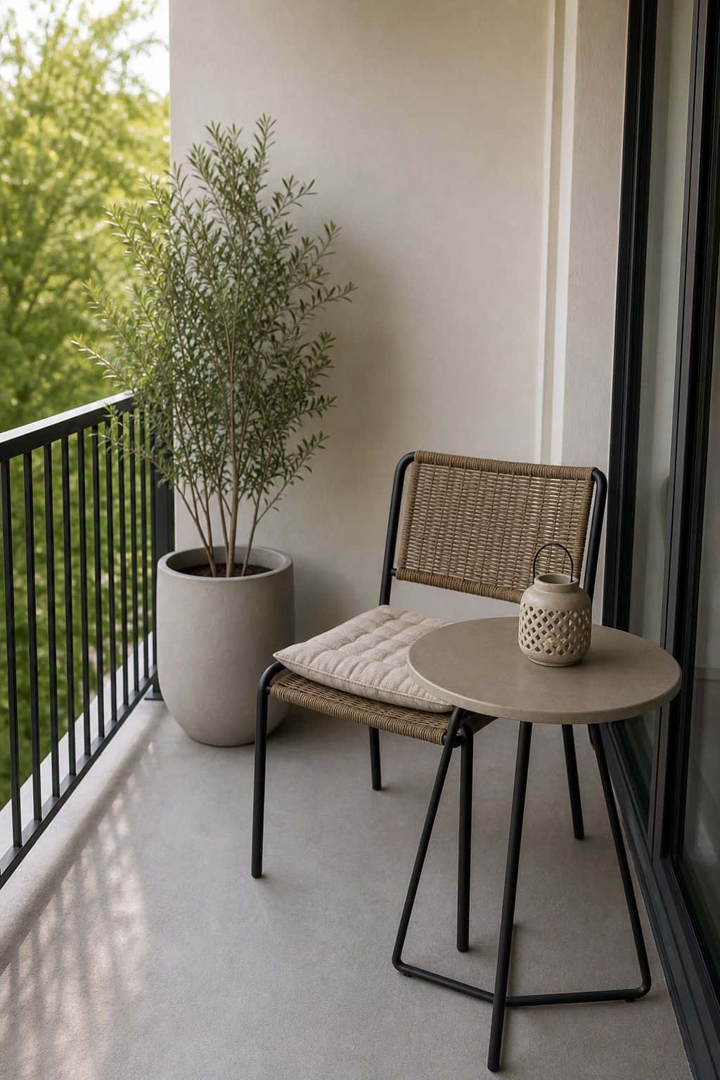Keep Decor Minimal and Intentional small apartment idea for Top 18 Zen Porch Home Decor Ideas for Apartments and Small Outdoor Spaces.