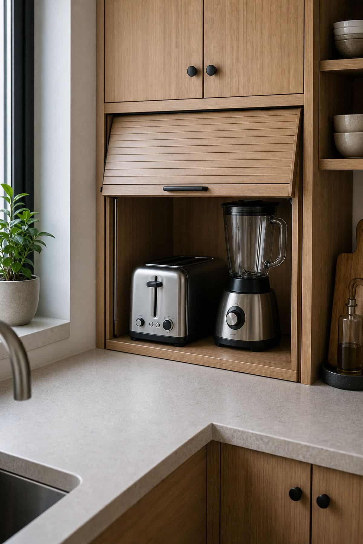 appliance garage for small apartment kitchen counter organization