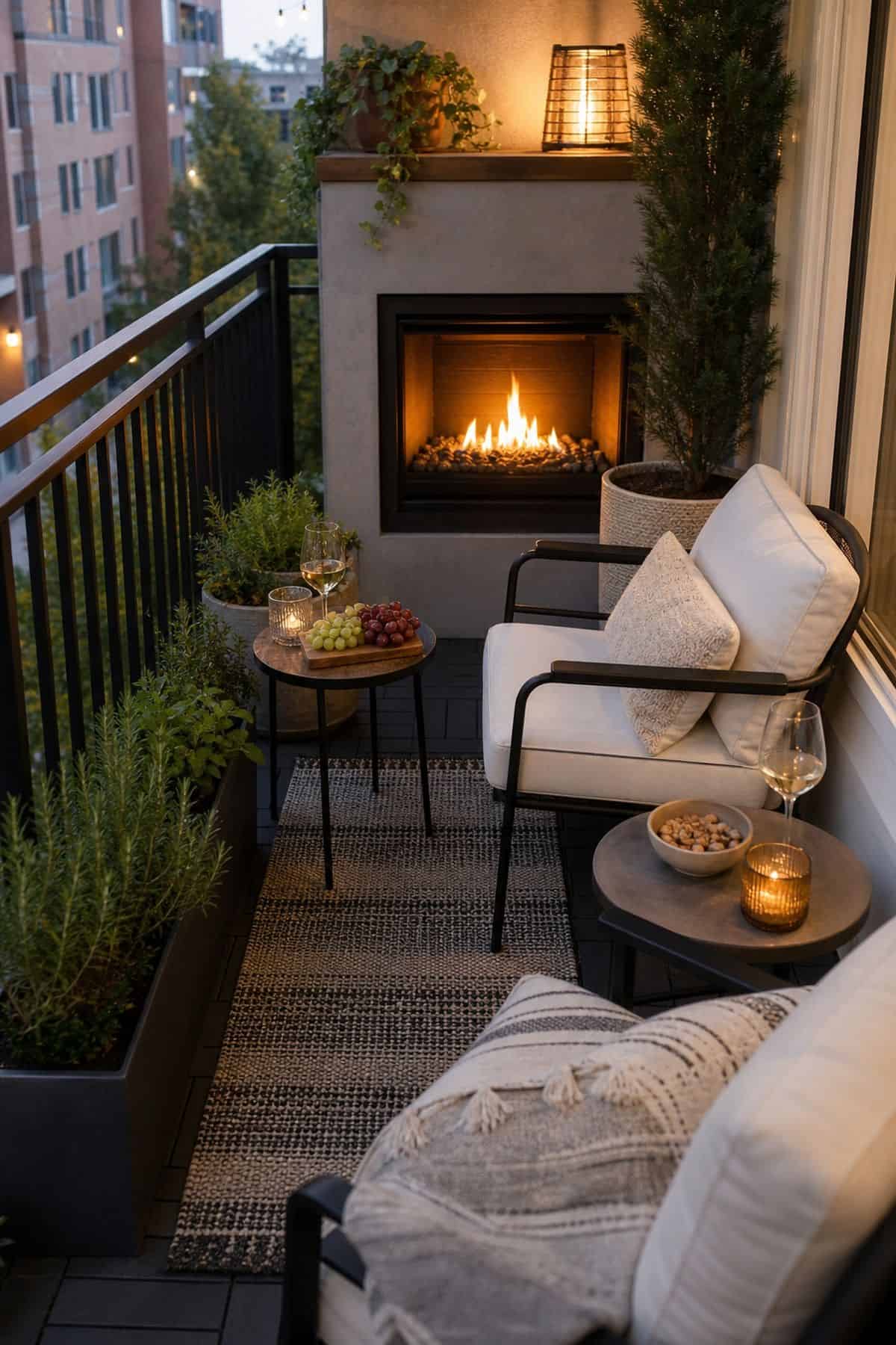 Include built-in outdoor heaters under the cover for cooler nights covered outdoor patio idea