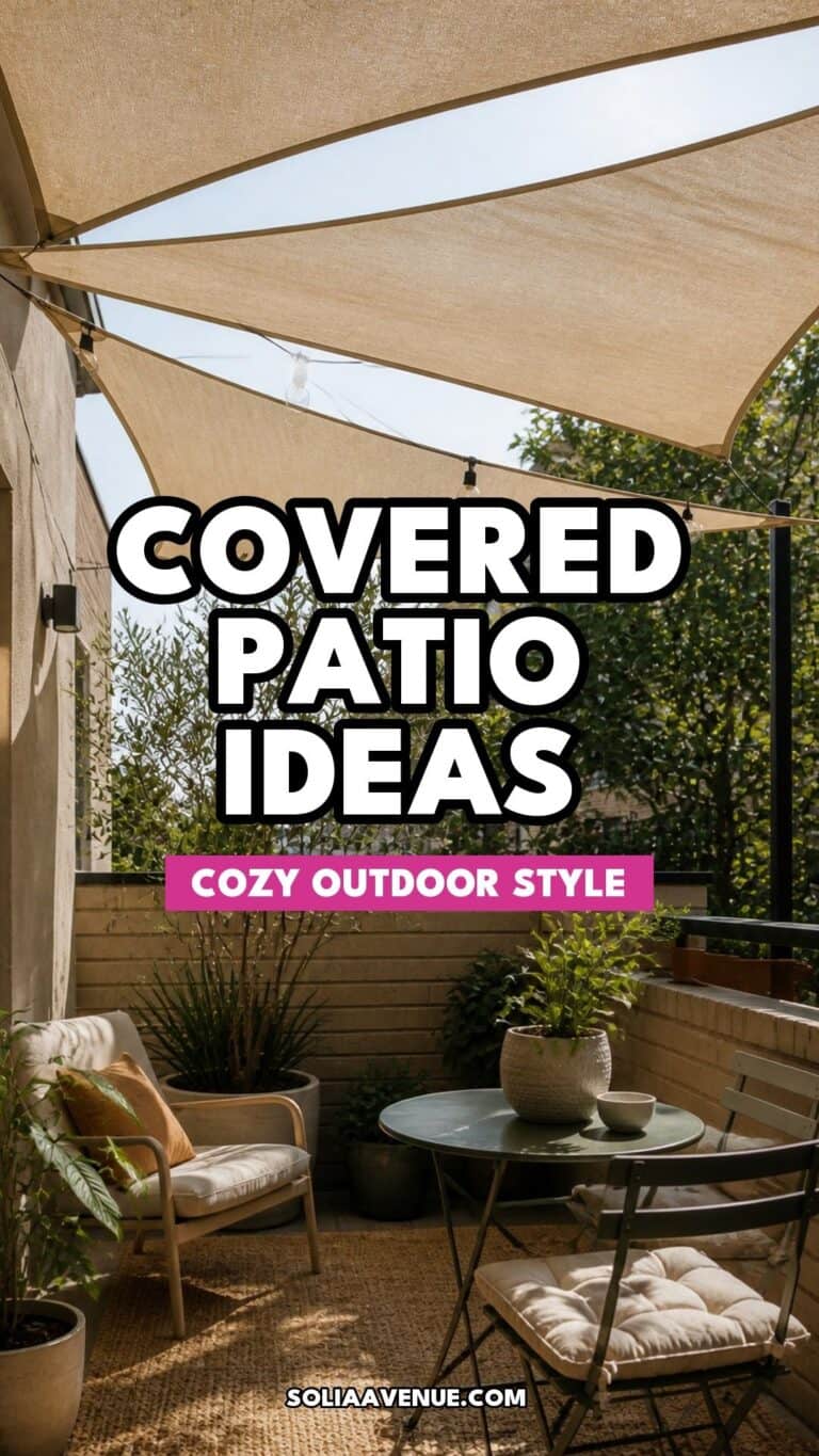 Covered patio ideas for cozy outdoor style