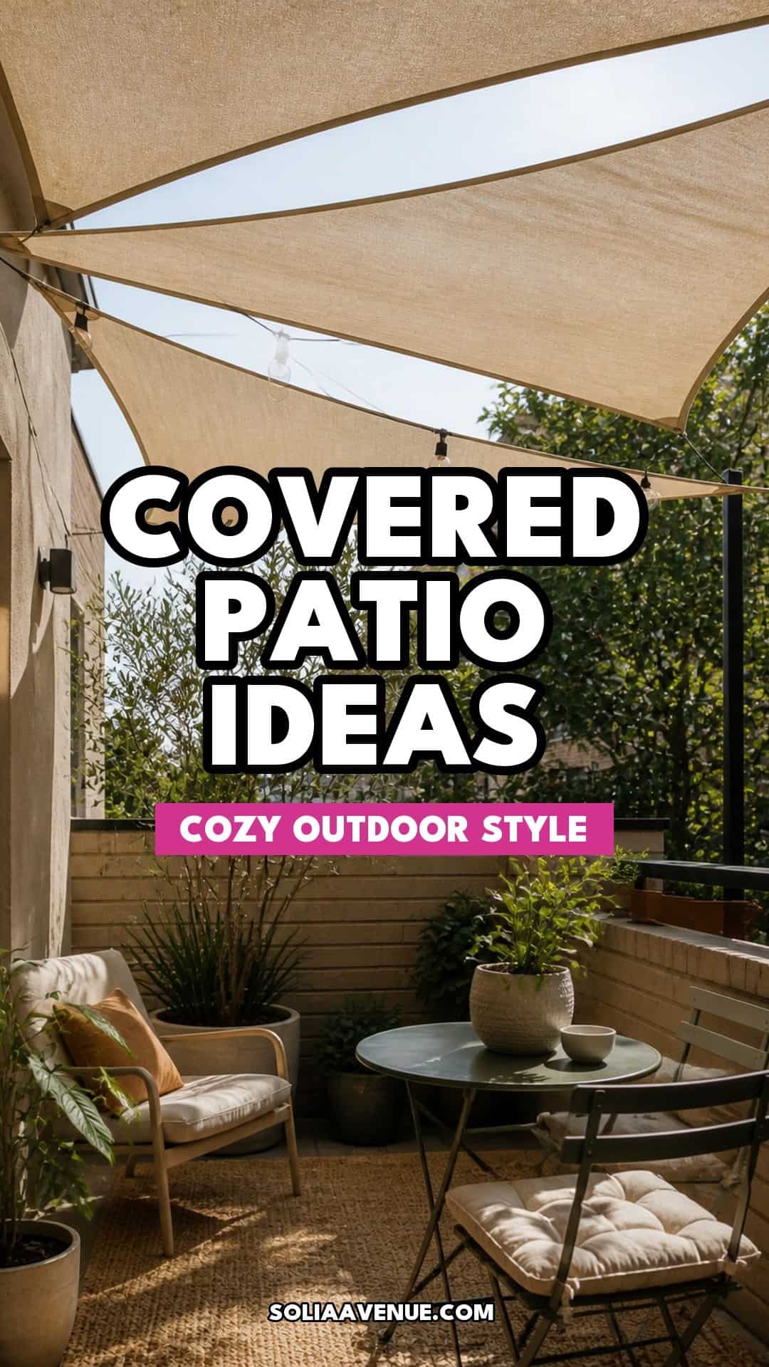 Covered patio ideas for cozy outdoor style