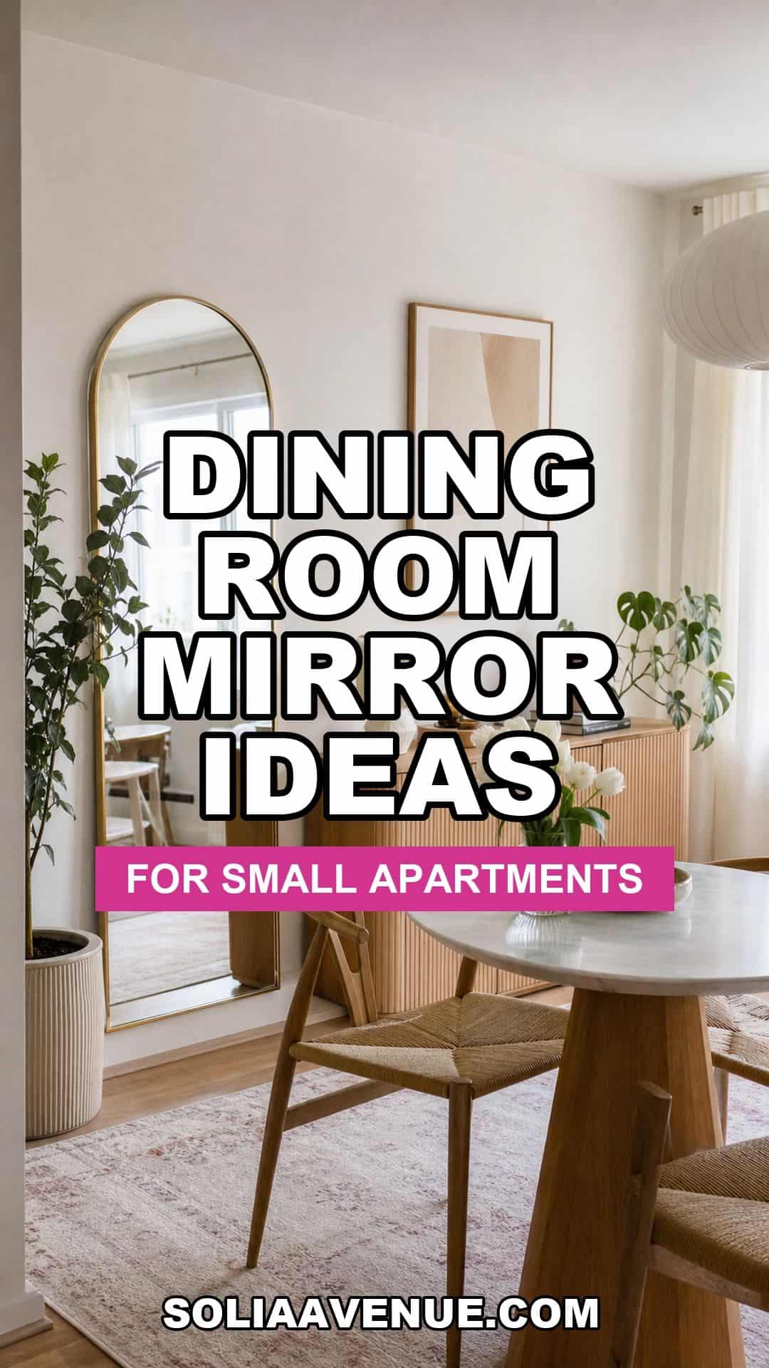 Dining room mirror ideas for a small apartment