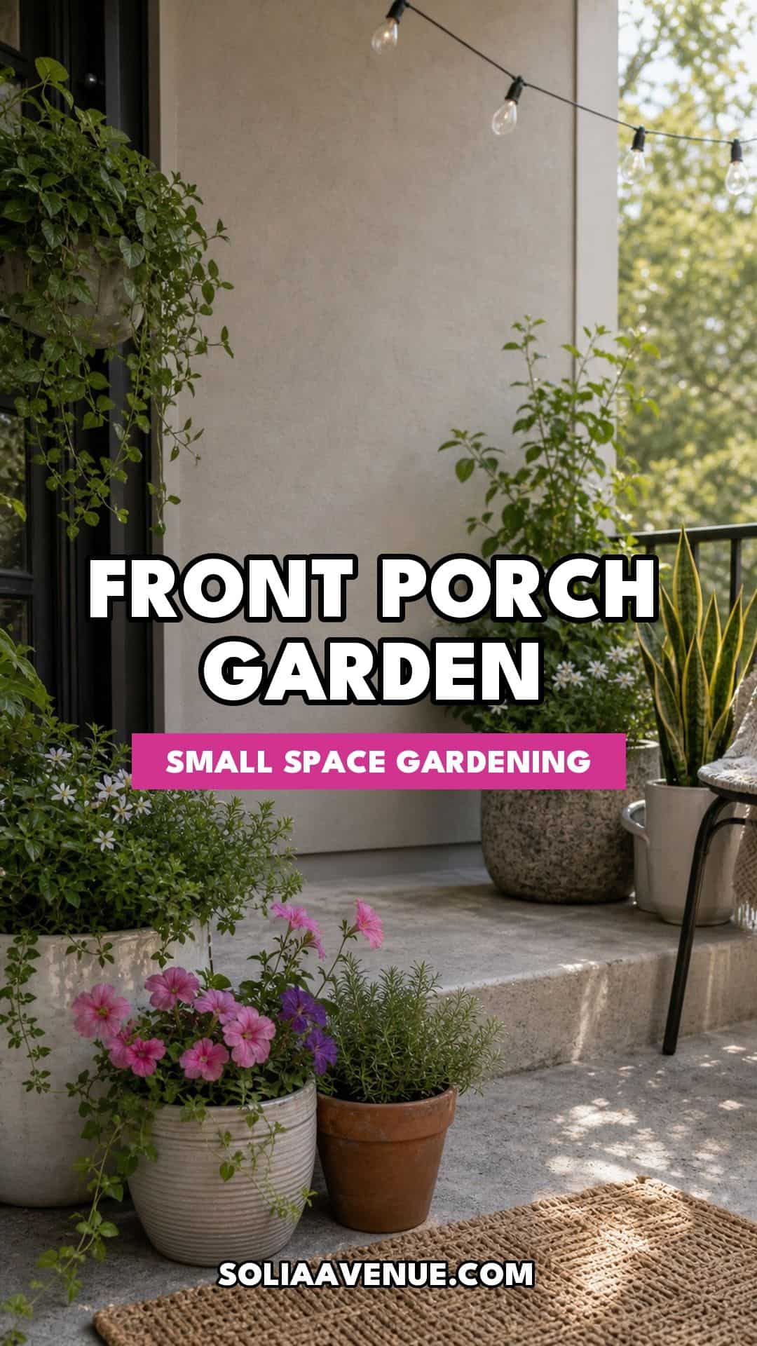 Front porch garden ideas for small spaces
