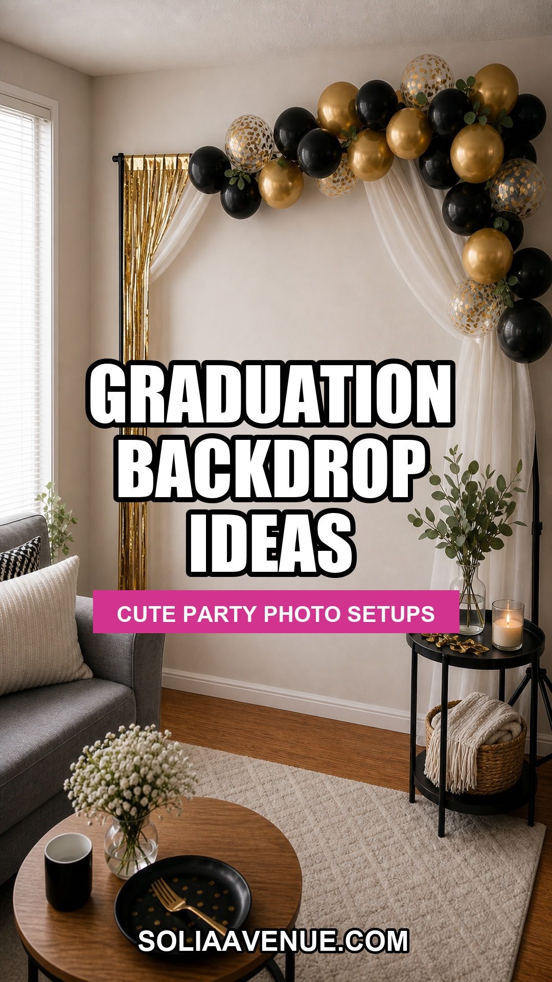 Graduation backdrop ideas for a small apartment party
