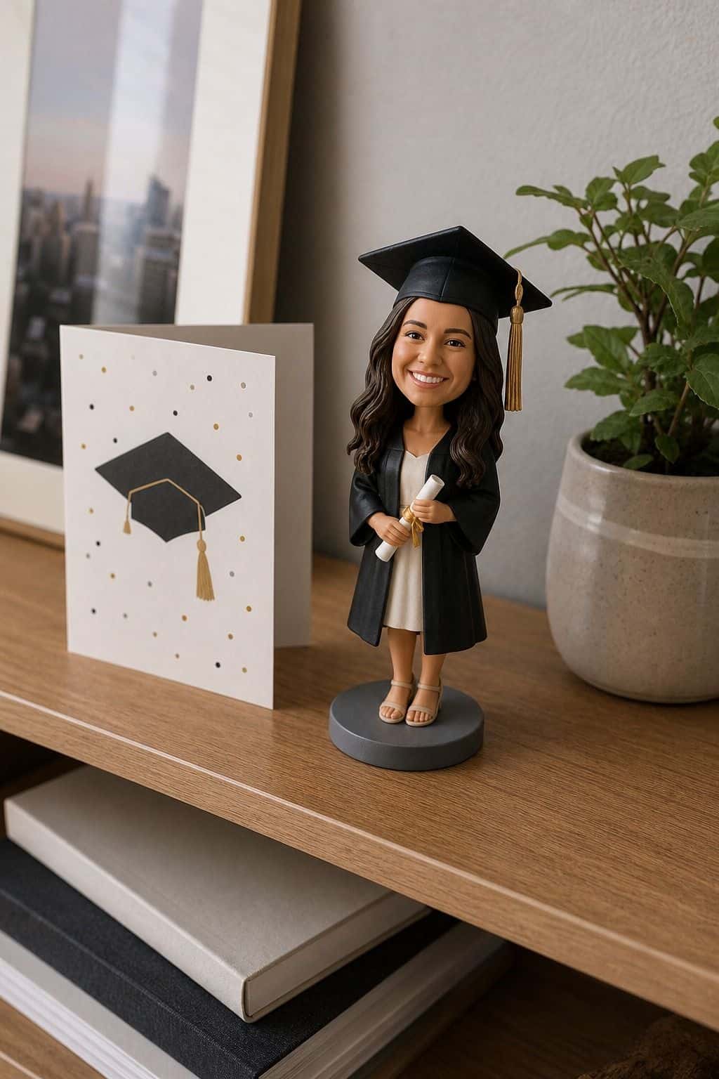 Custom Bobblehead or Caricature graduation gift idea for boys
