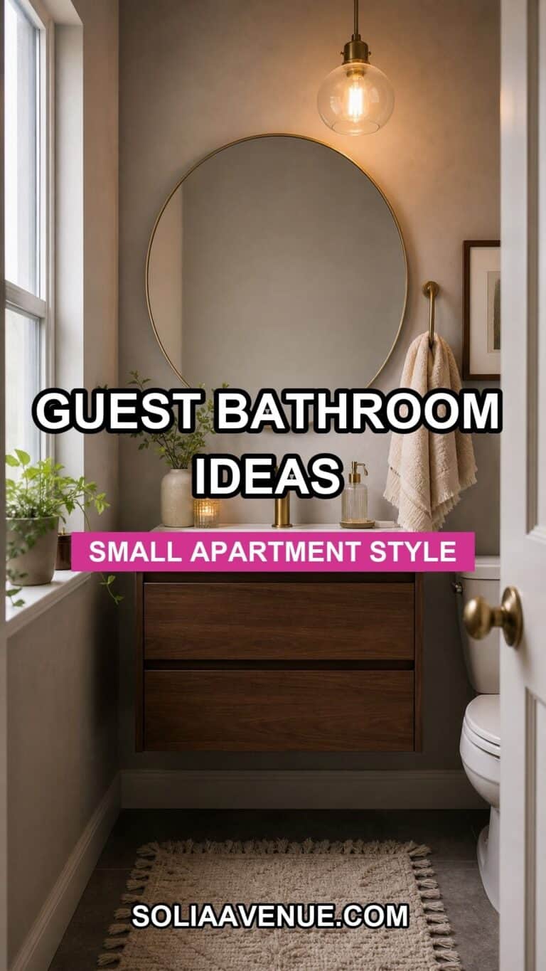 Guest bathroom decor ideas for a small apartment
