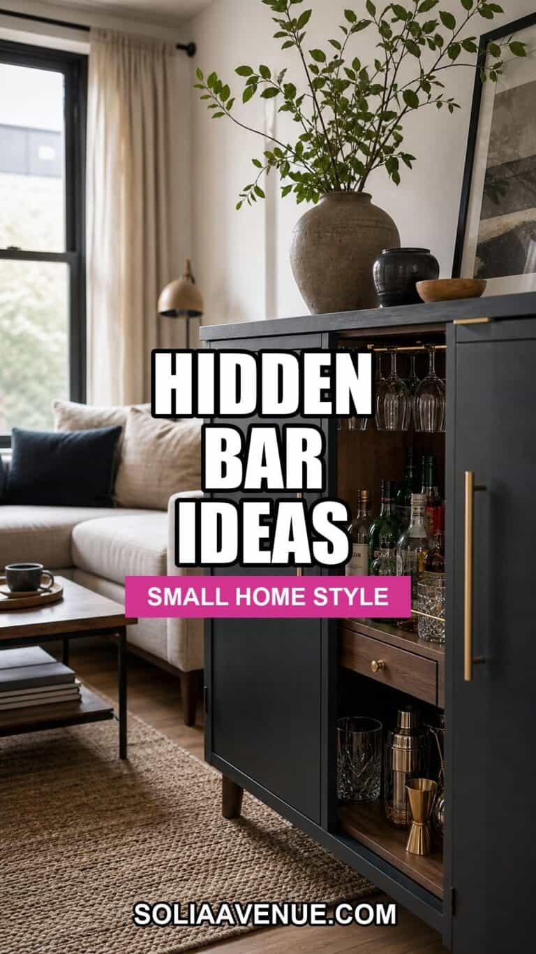 Hidden bar ideas for a small home