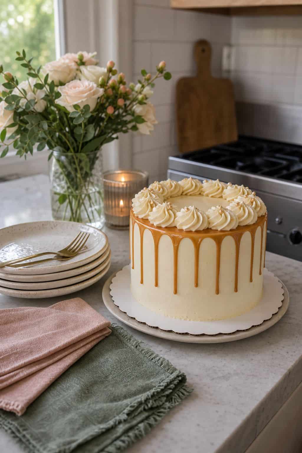 Add a Simple Drip housewarming cake idea