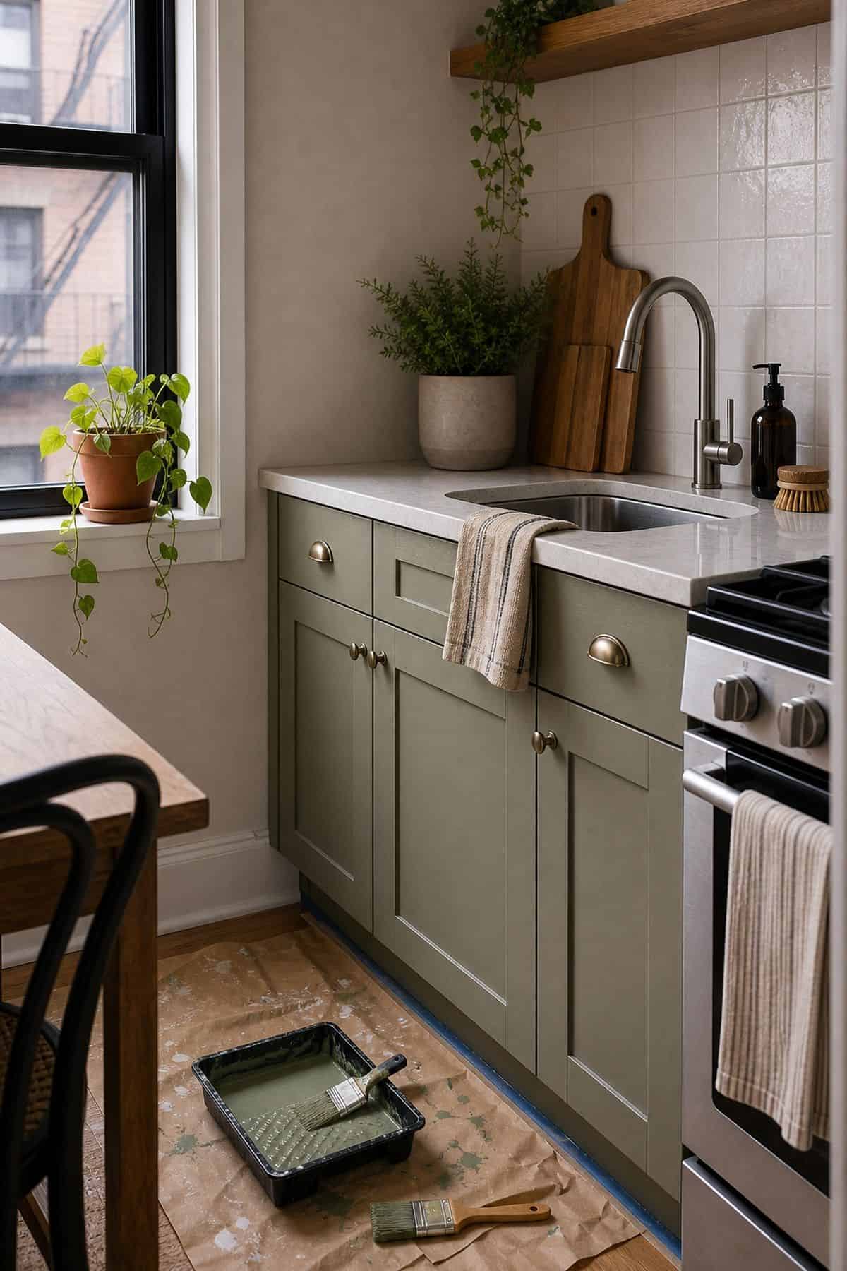 Cabinet Paint Kit kitchen cabinet color idea