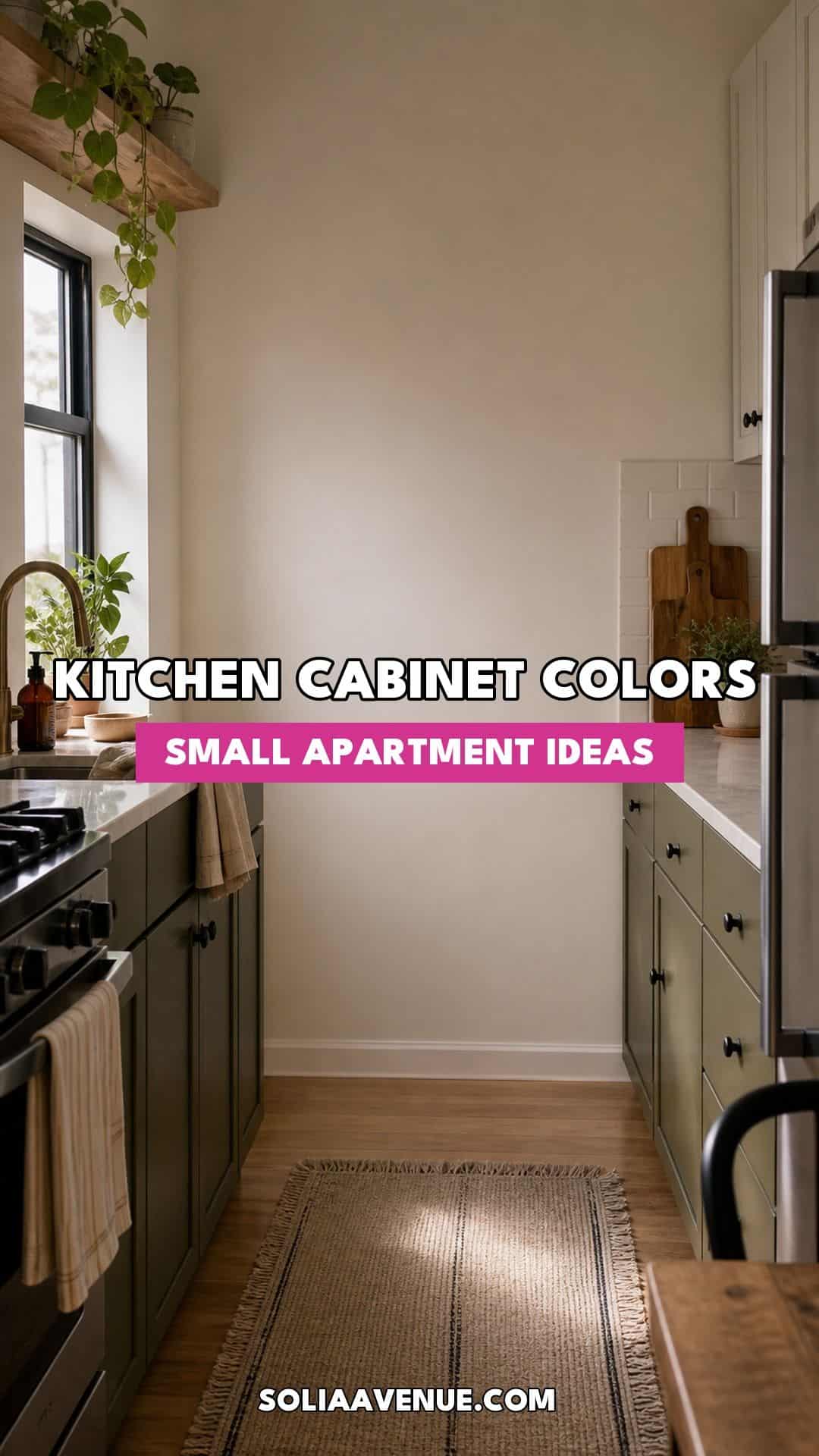 Kitchen cabinet color ideas for a small apartment