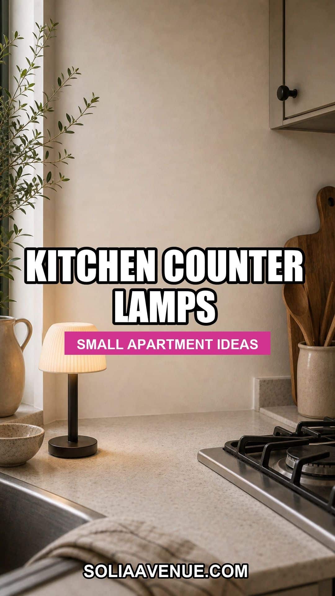 Kitchen counter lamp ideas for a small apartment
