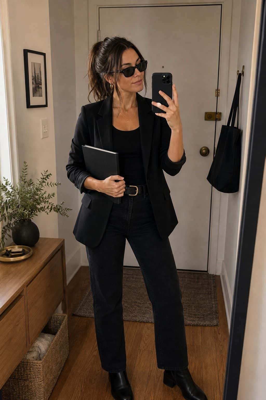 A Spy or Secret Agent last minute Halloween costume idea in a small apartment