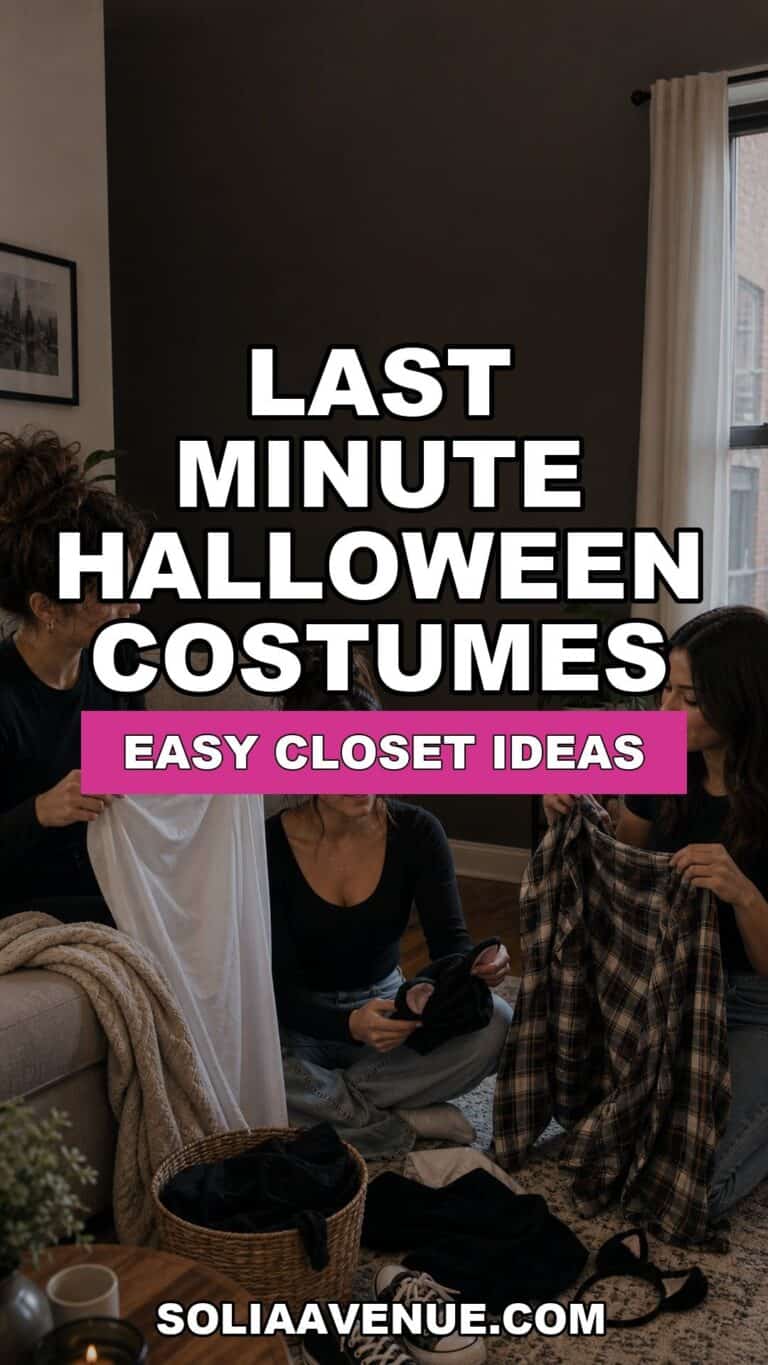 Last minute Halloween costume ideas from closet basics