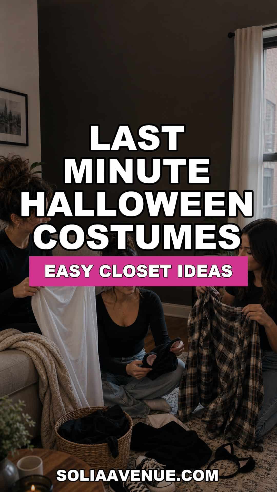 Last minute Halloween costume ideas from closet basics