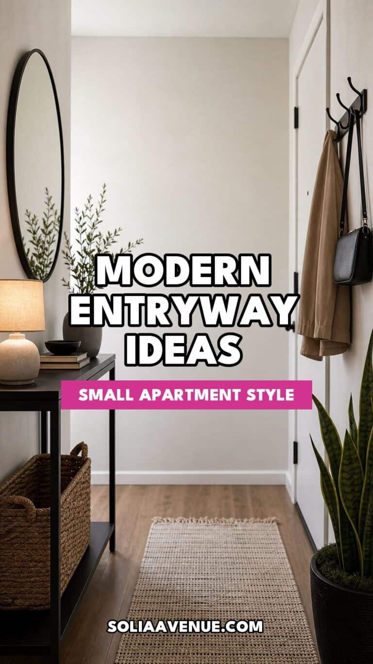 Modern entryway decor ideas for a small apartment