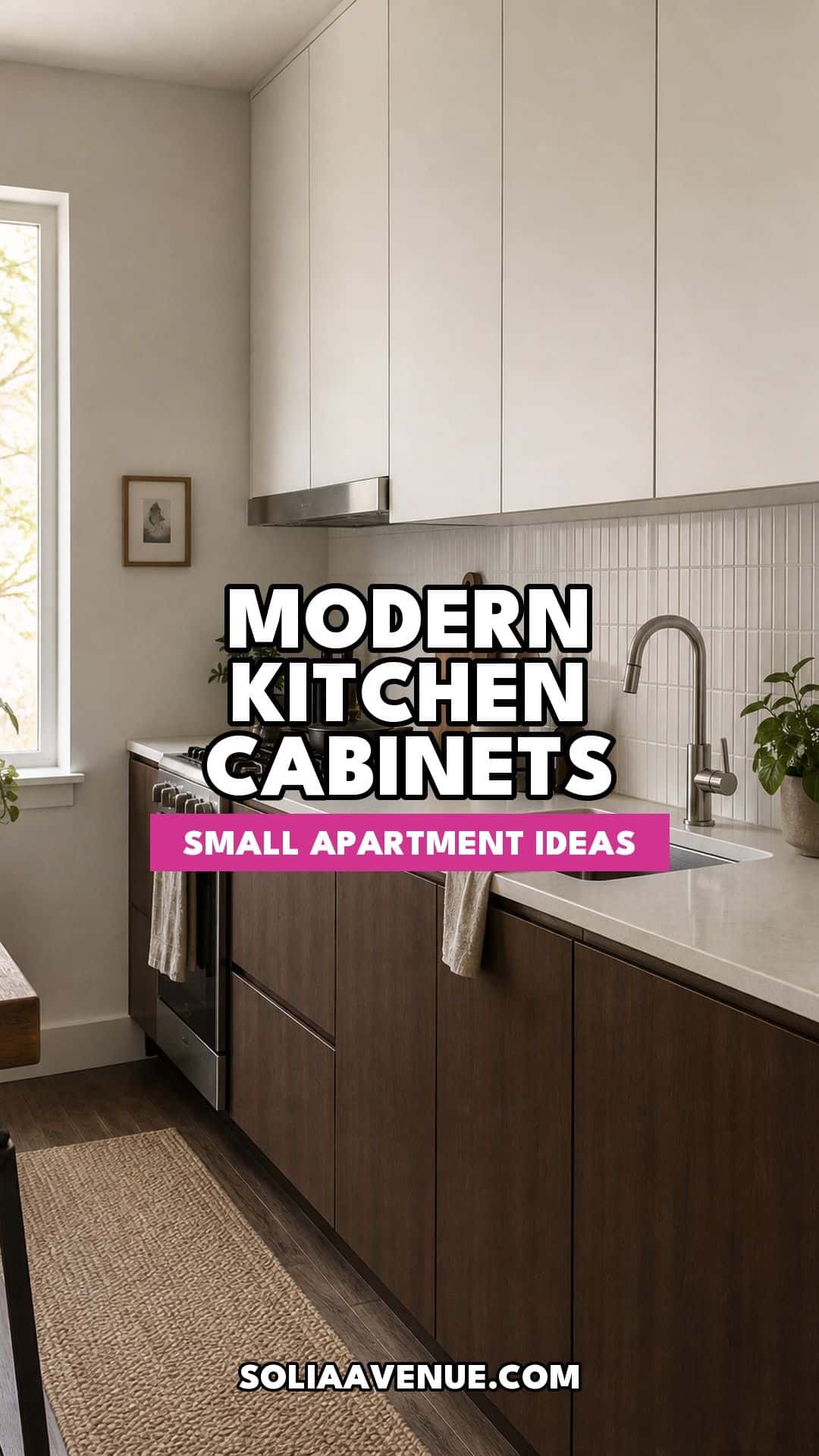 Modern kitchen cabinet design ideas for small apartments