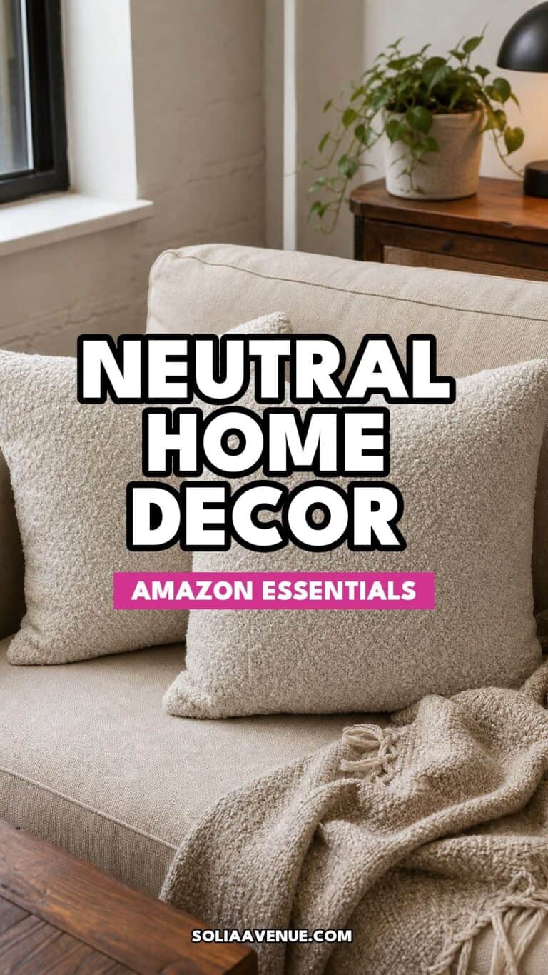 Neutral home decor Amazon essentials for small apartments