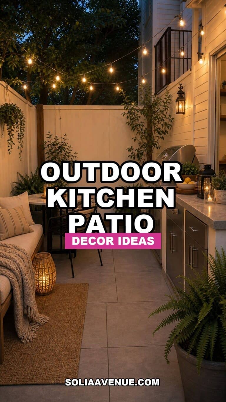 Outdoor kitchen patio decor ideas