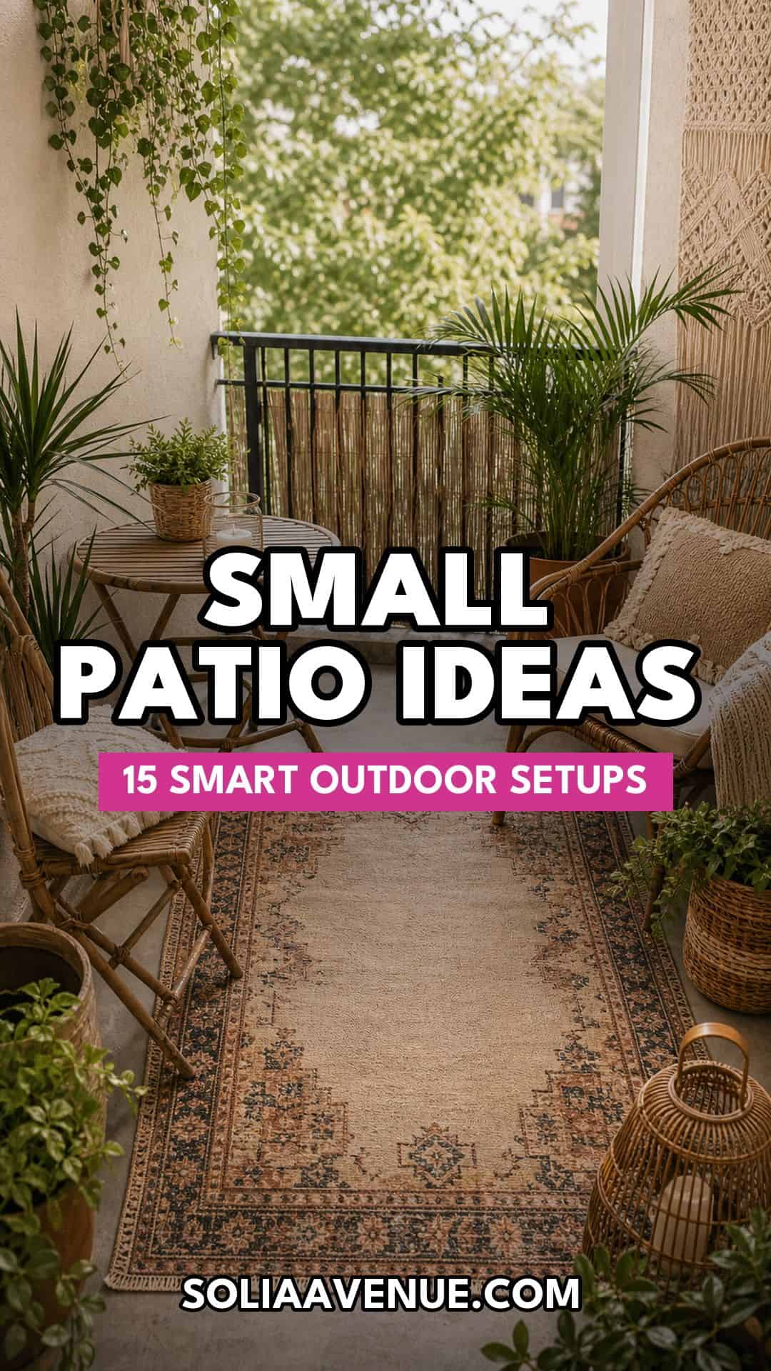 Small outdoor patio ideas for compact apartment spaces